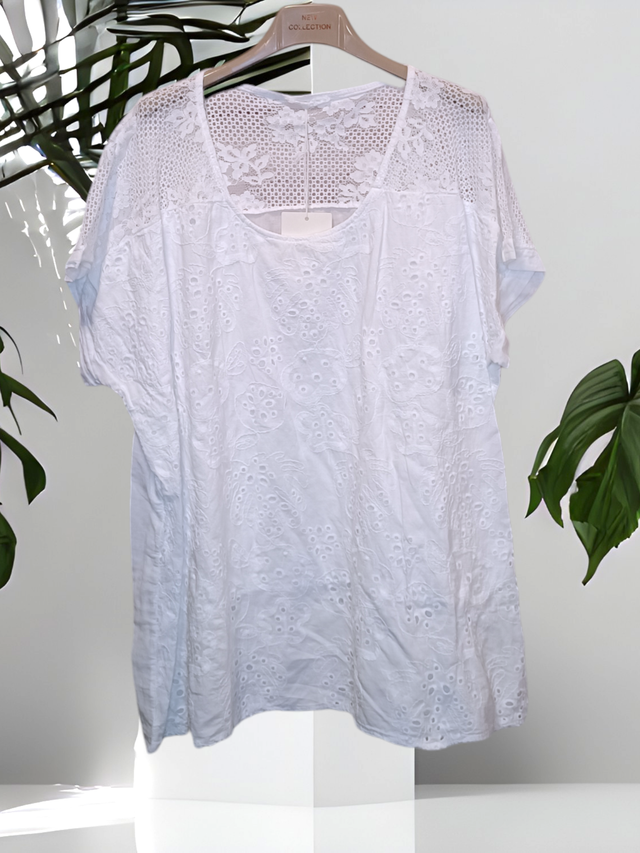 Tunika Gr. 44-48 weiß