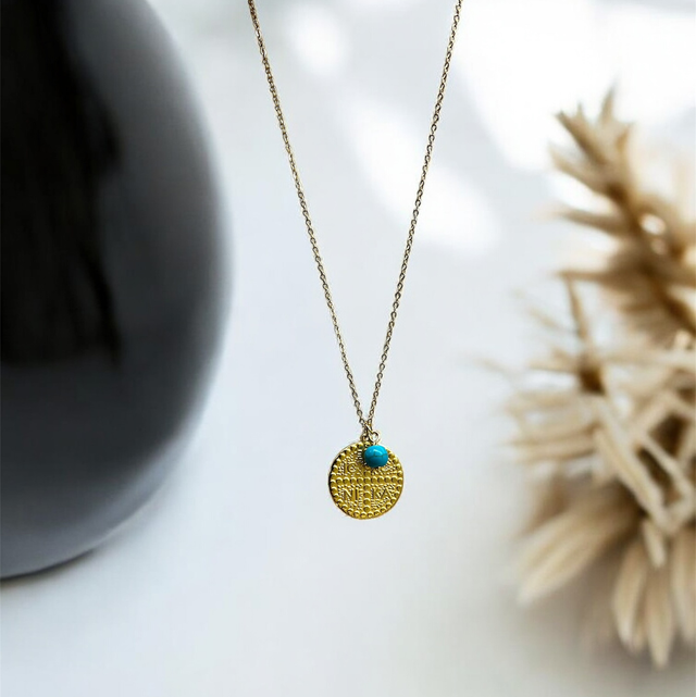 ~Γυναικείο κολιέ ~ Κωνσταντινάτο~ σε χρυσό χρώμα 