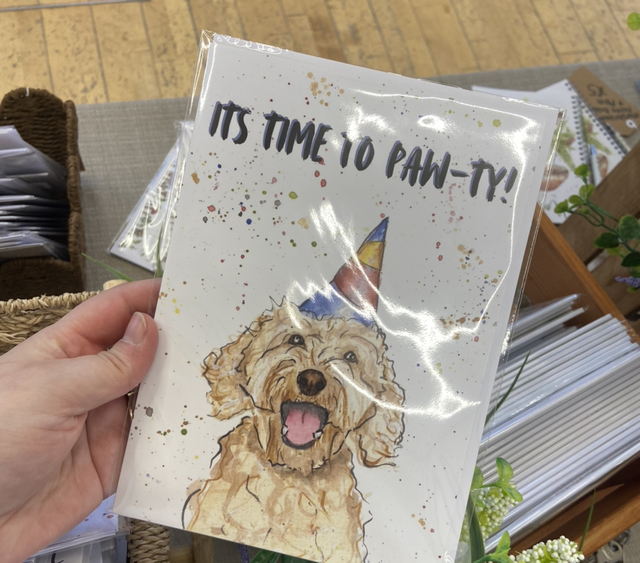 ‘Paw-ty Time’ Dog A5 Card 