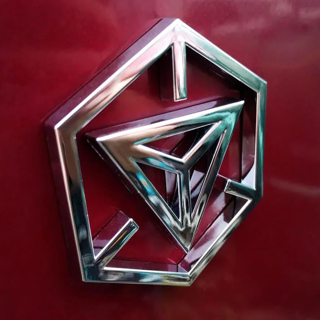Ingress Chrome Hexagon Auto Decal