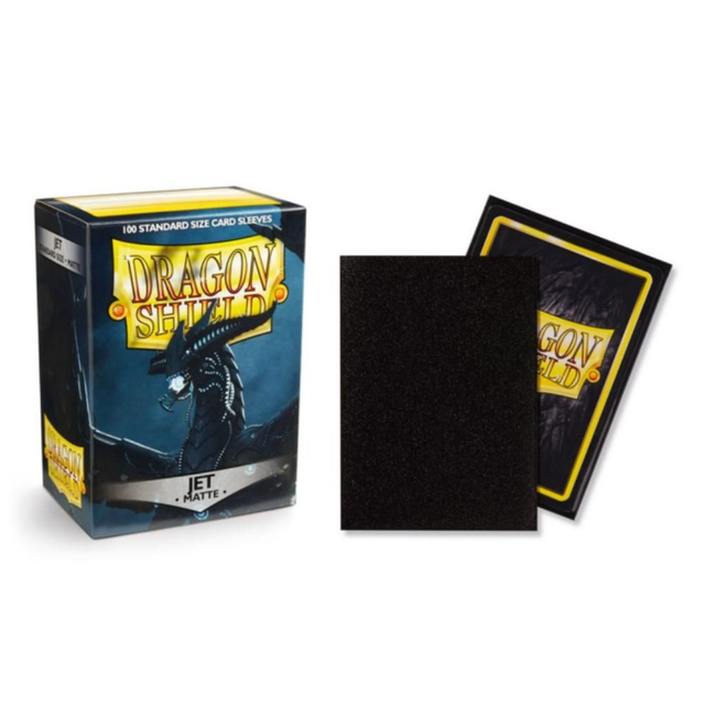 Dragon Shield Standard Size Card Game Sleeves Pack - Matte Jet