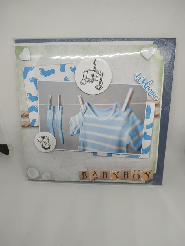 Carte de félicitations naissance  garçon N&#039; 06