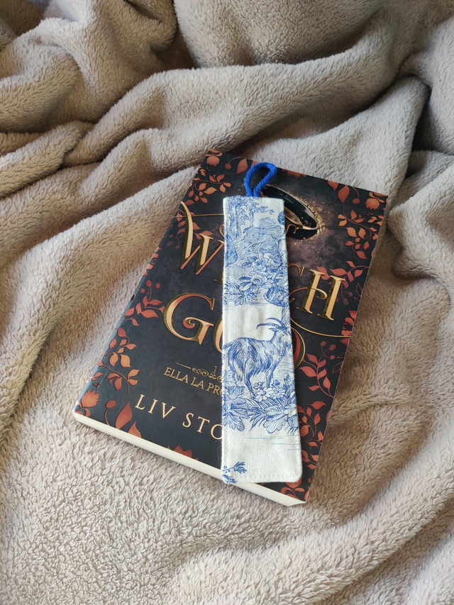 Marque page toile de Jouy 