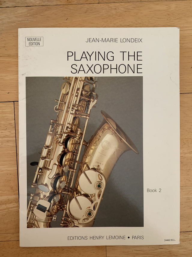 Playing the Saxophone Vol.2 Jean-Marie Londeix