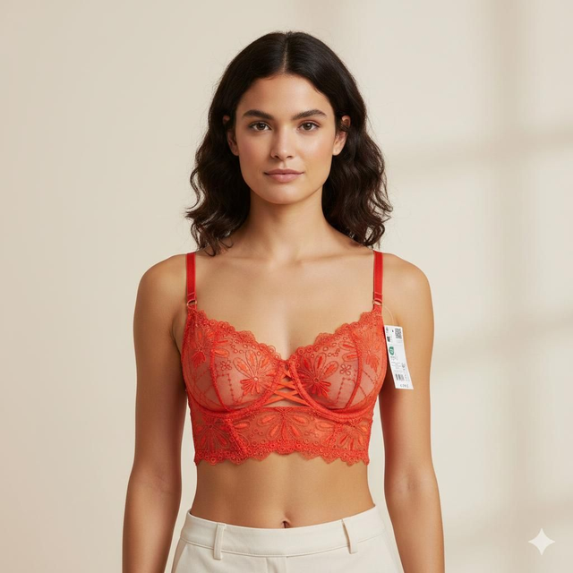 Soutien-gorge Corbeille Bustier "Viva la Vida" – Orange Vitaminé