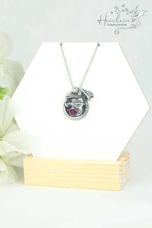 Siam circle dragon pendant