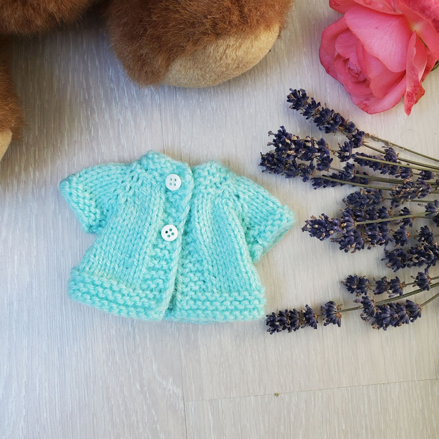 Petit gilet turquoise pour Paola Reina ou les Chéries de Corolle