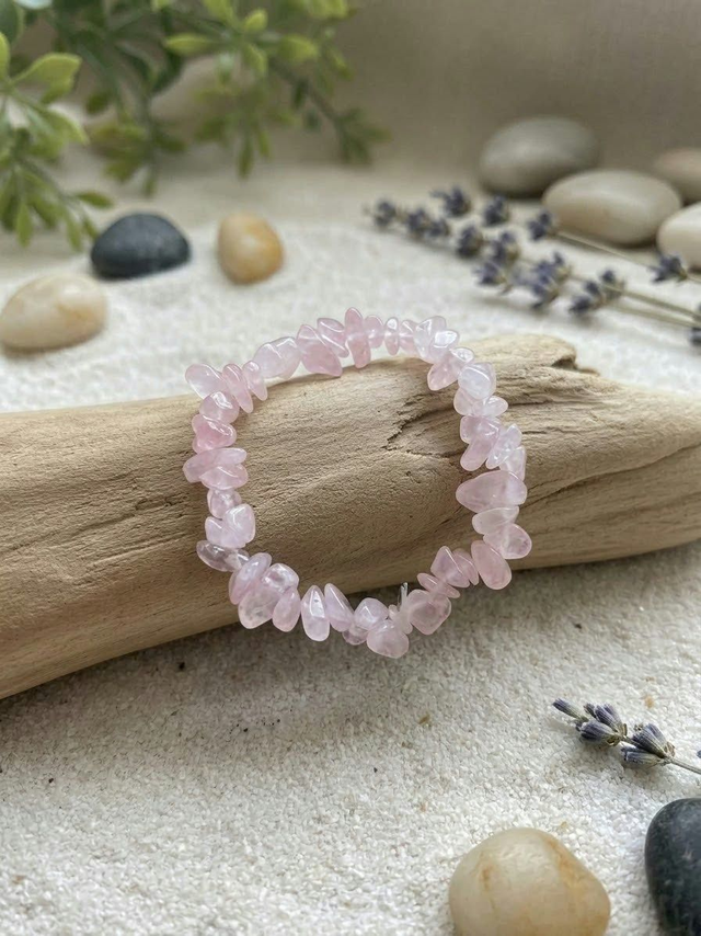 Bracelet baroque "Cocon d'Amour" – Quartz rose