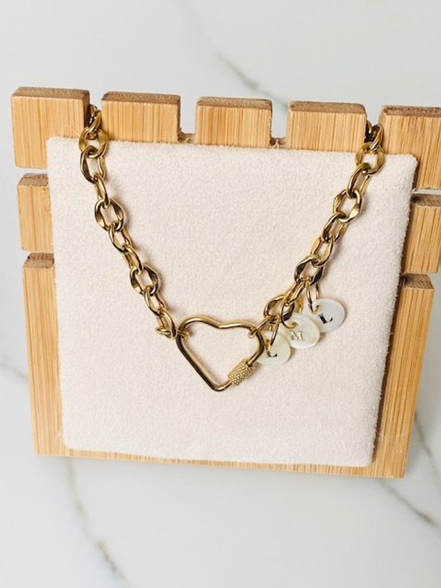 Collier Femme « Jeanne » 1 lettre