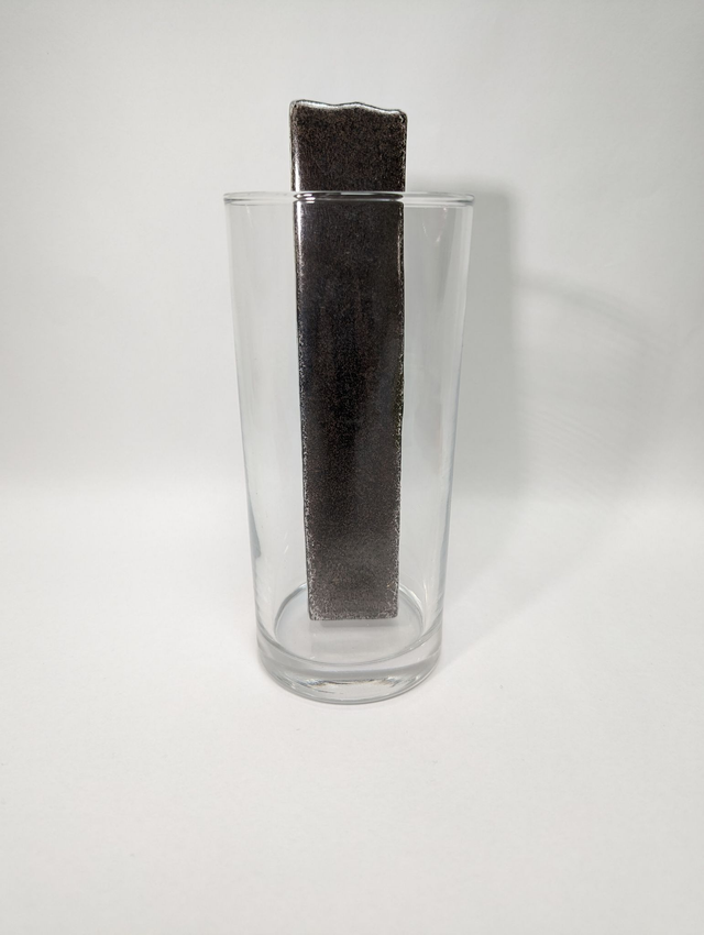 Touillette en poudre de verre + eau noir
