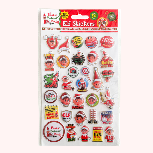 Set de 30 stickers de lutins (Version 2)