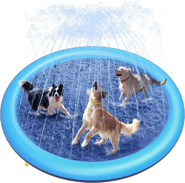 Dog Splash Pad Anti-Slip Dog Pool