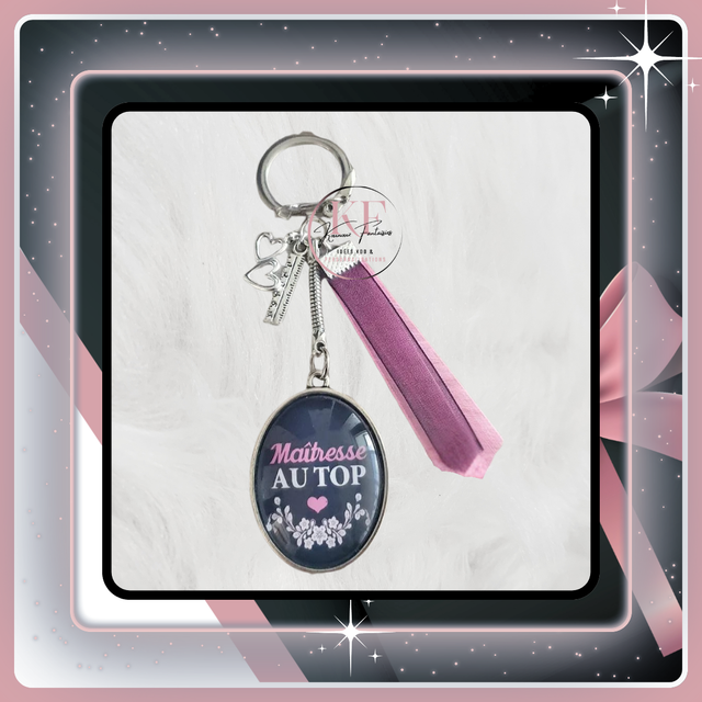 Porte-clés Merci maîtresse 