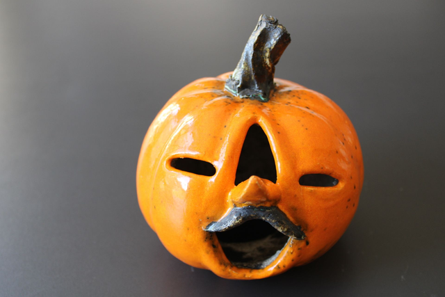 Pompoen / Pumpkin nr 2  met gezicht / with face 