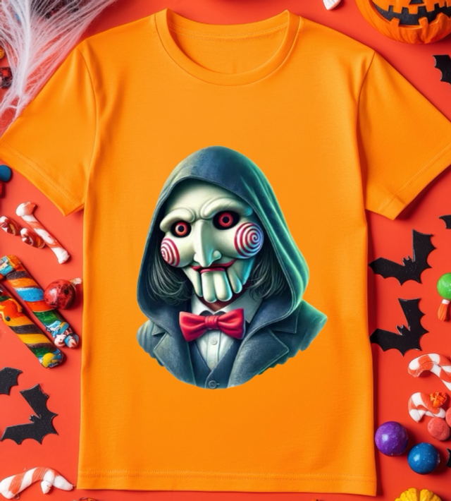 Horror movie Saw Halloween DTF printed T-shirt (HA1)