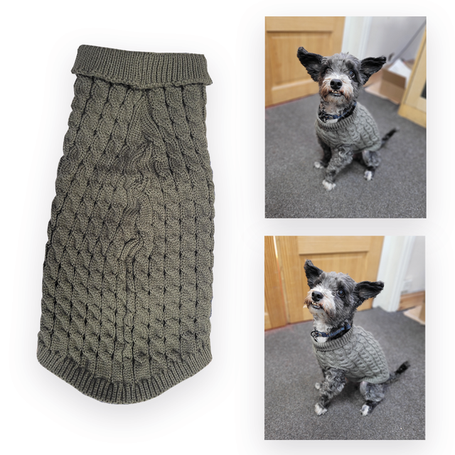 Khaki Green Knitted Jumper 