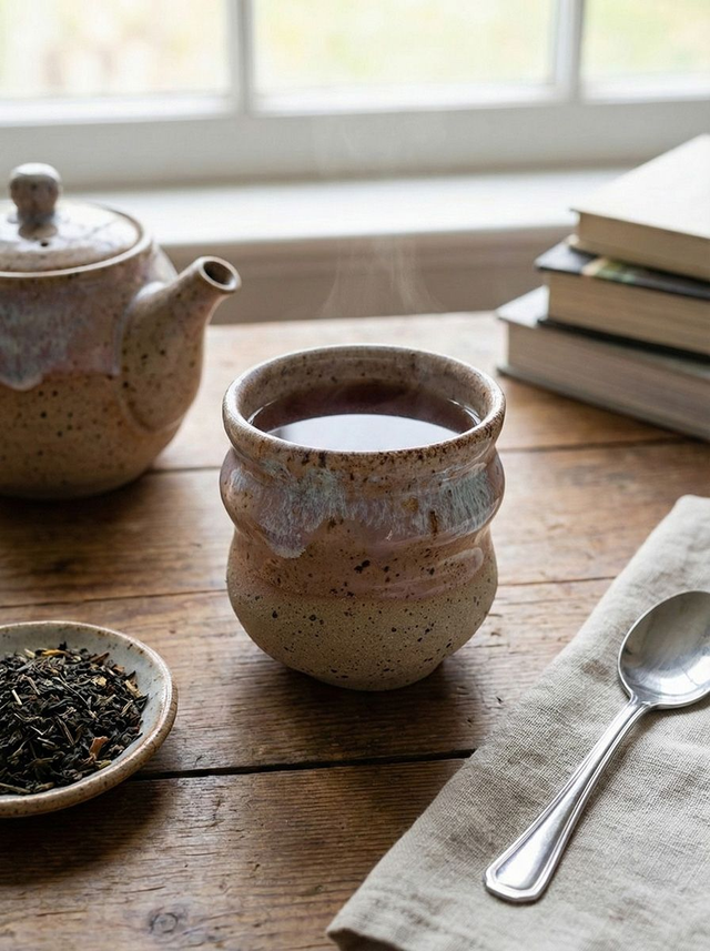 Curvy tumbler - Speckled melting pink