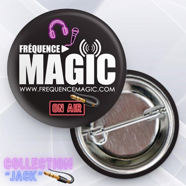 BADGE JACK NOIR &amp; BLANC