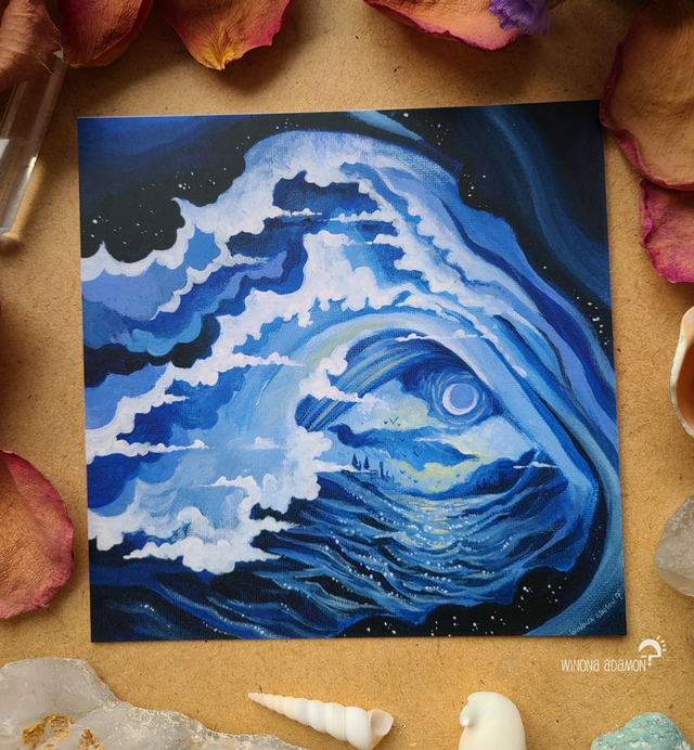 Vagues aux Cieux - Carte Carrée