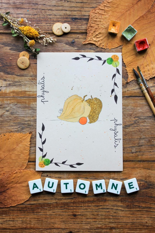 Carte Légume "Physalis"