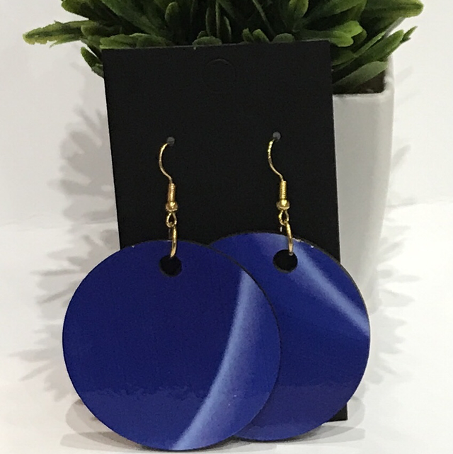 Wood Mix Coloured Dangling Earrings- MSDE66