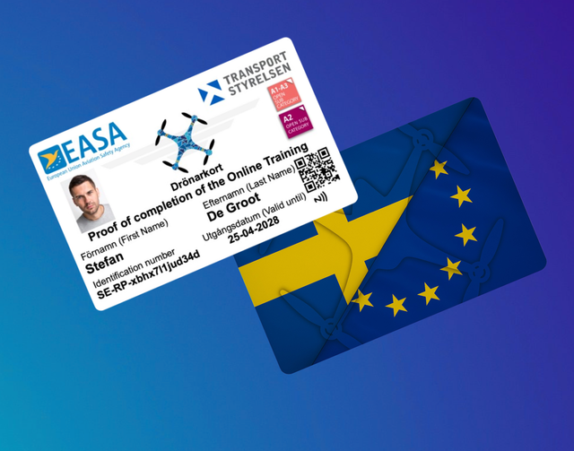 Drone Pas Zweden Met NFC Maak Bij Opties Een Keuze Uit Welke Variant Je Wenst Te Bestellen !