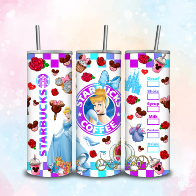 Tumbler Starbuck Carreaux Cendrillon