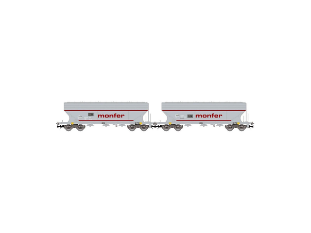 2 wagons céréaliers MONFER Rivarossi HR6677 H0