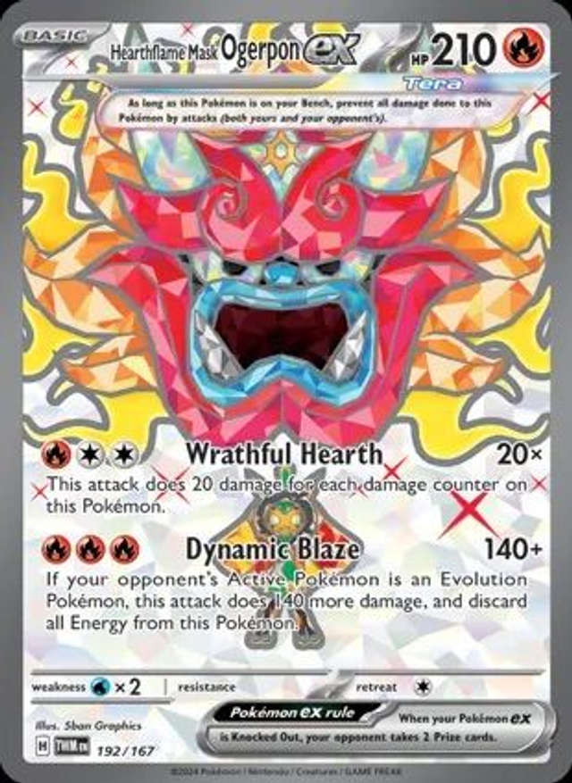 Hearhflame Mask Ogerpon EX - 192/167 (Ultra Rare)