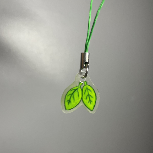 Mini Phone Charm Feuilles 
