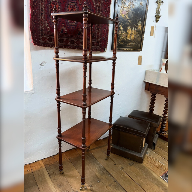 A 19th Century Mahogany Four Tier Whatnot