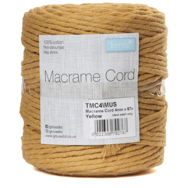 Macrame cord Cotton 75m x 5mm: 0.5kg