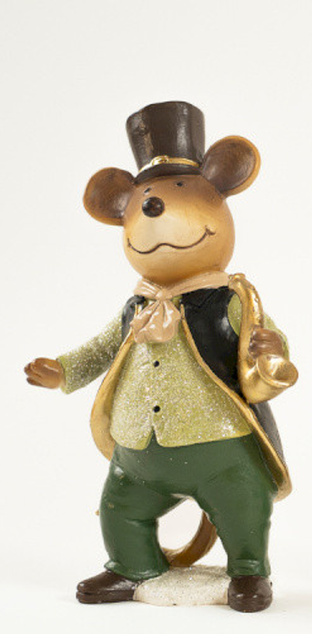 BARNEY souris musiciennes 21cm 