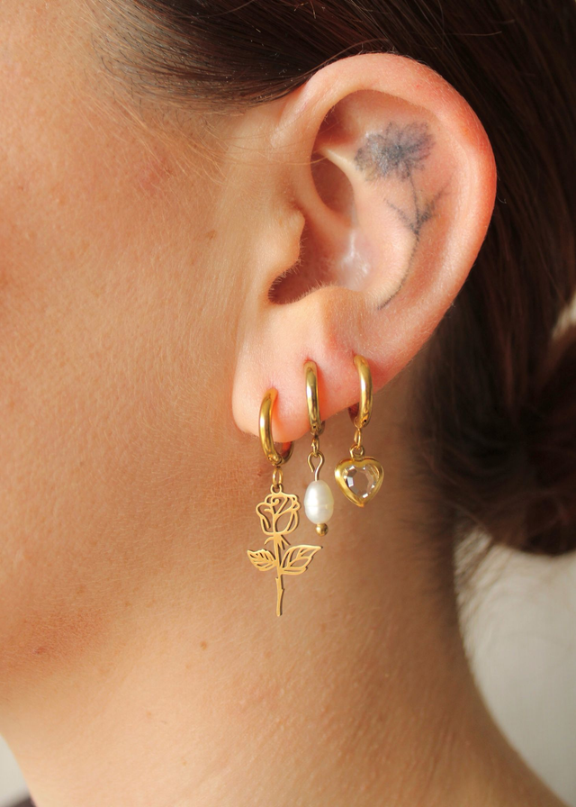 Boucles d’oreilles Jardin Secret - asymétriques 