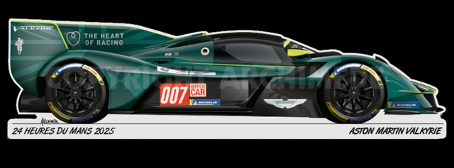 Aston Martin Valkyrie - Aluminium plaque