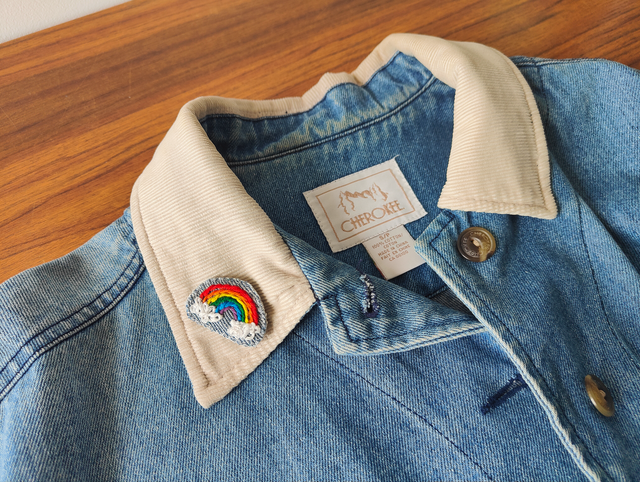 Broche arc en ciel 