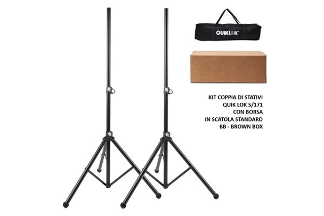 Quik Lok S/171 PAK-BB Coppia Di Stativi Con Borsa