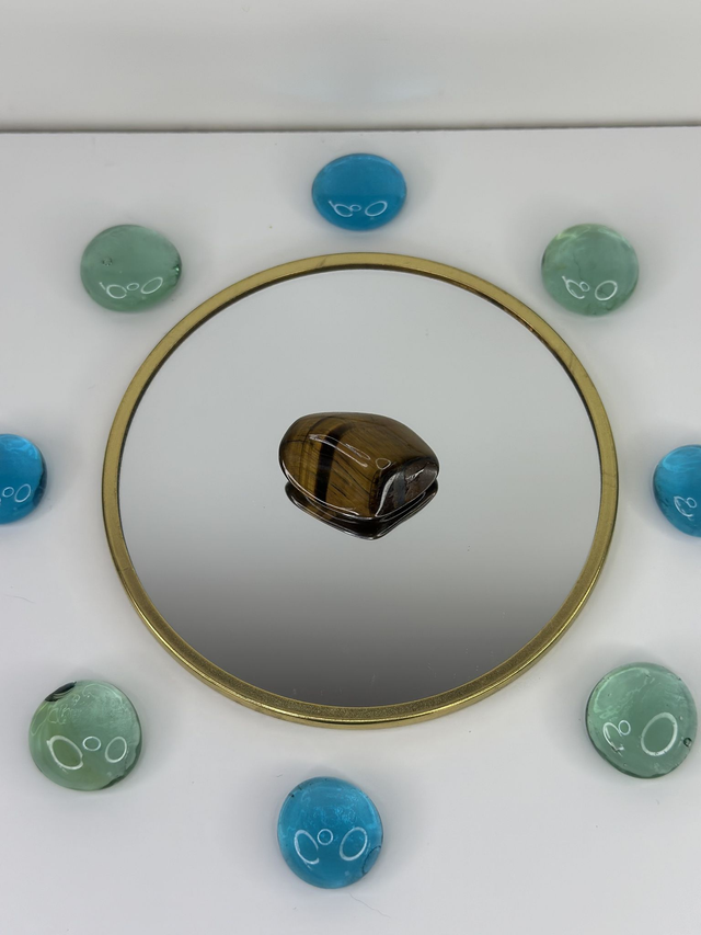 Tijgeroog trommelsteen