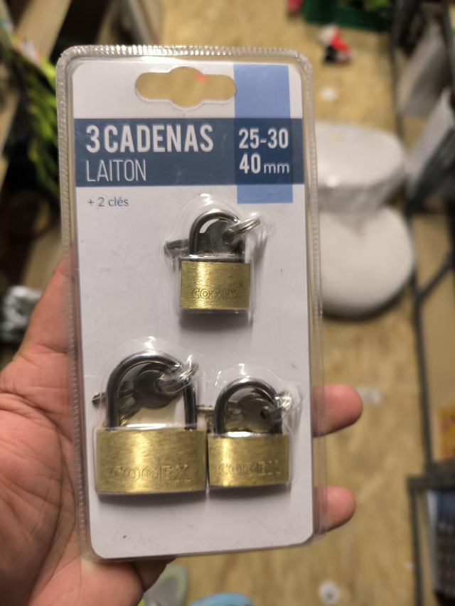 CADENAS LAITON 25-30-40MM X3