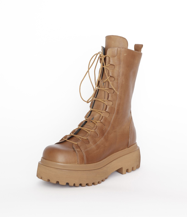 Camel Leather Boots