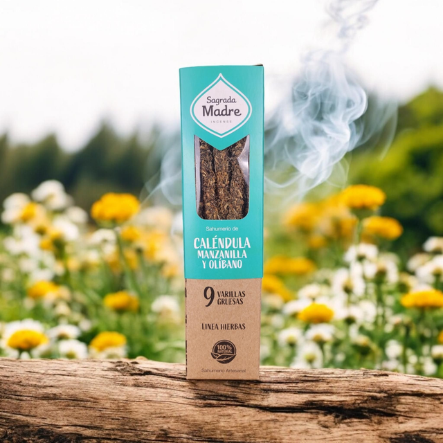 Calendula, Camomille et Oliban - Encens Sagrada Madre
