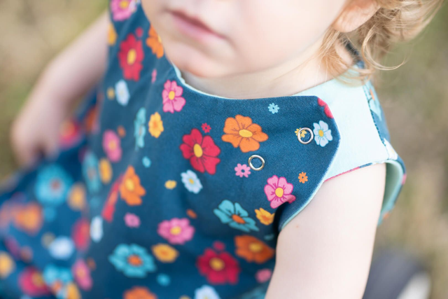 Salopette évolutive et réversible "Capucine"