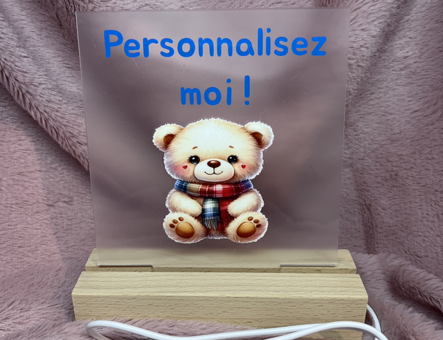 Veilleuse à personnaliser