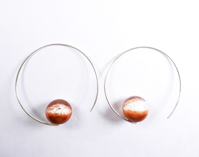 Boucles d'oreilles rondes