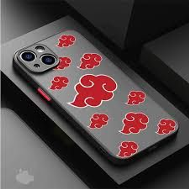 Coque iPhone Naruto nuage rouge