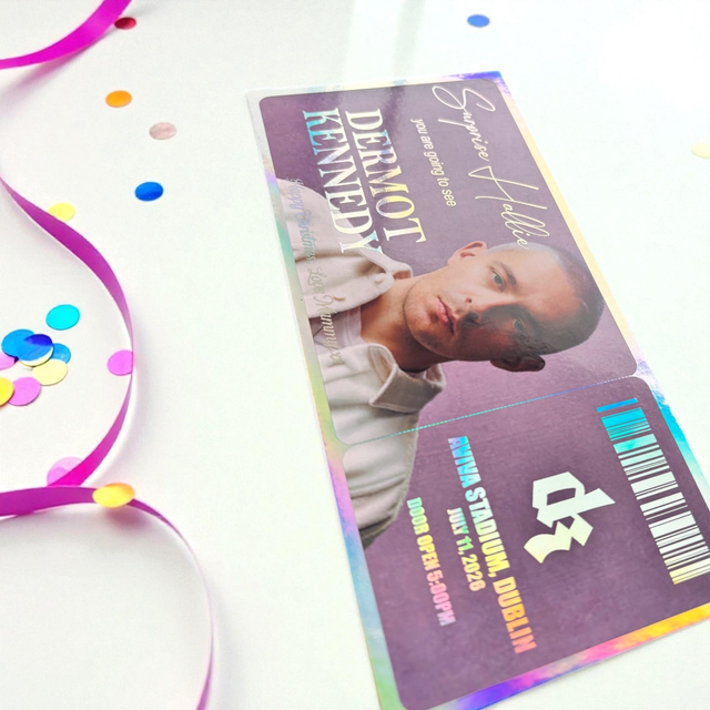 Dermot Kennedy Concert gift ticket / card