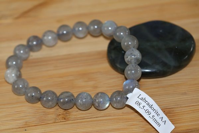 Bracelet boules Labradorite 8 mm - Taille 1