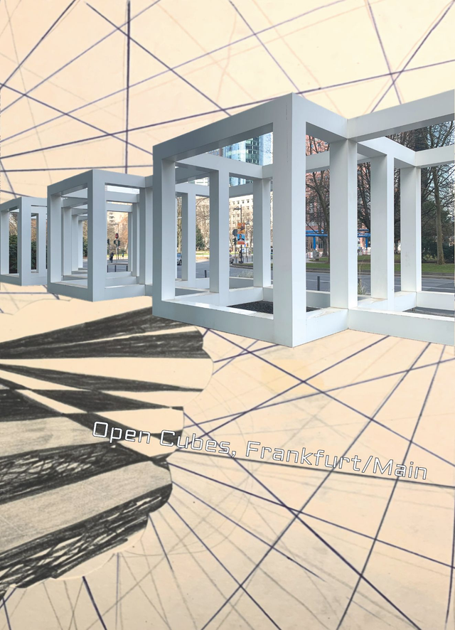 POSTKARTE: Open Cube, Frankfurt/Main