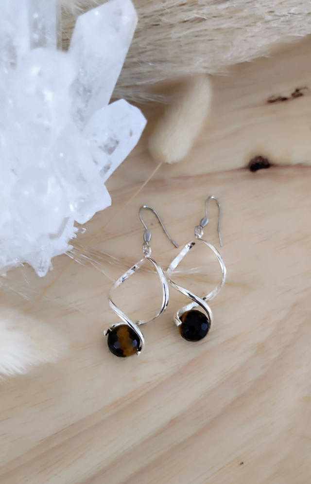 Boucles d'oreilles Oeil de tigre