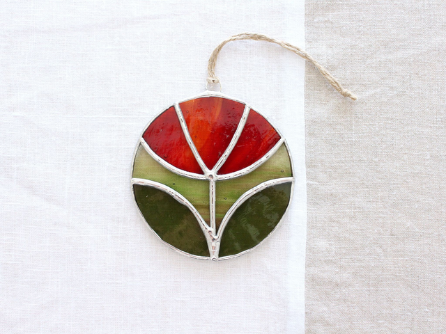 🌸 Suncatcher "Flora" en vitrail